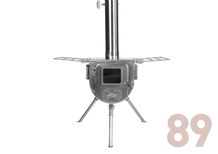 Wood stove side view L（Φ89mm） ケース付き2点セット｜TAKIBI 