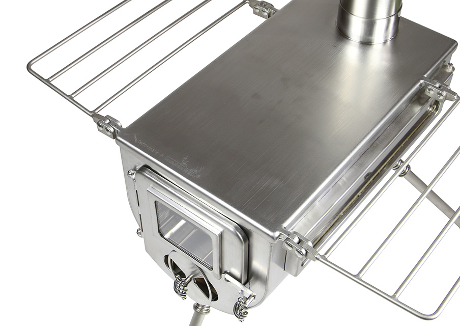 Wood stove side view L（Φ89mm） ケース付き2点セット｜TAKIBI 